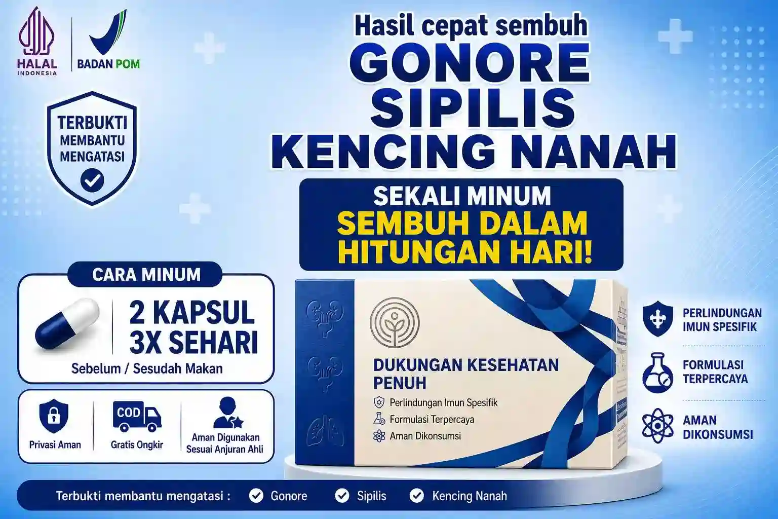 Obat Sipilis dan Obat Raja Singa Resmi BPOM
